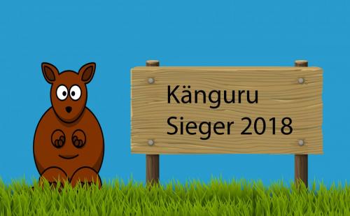 Känguru Sieger Schild (1)